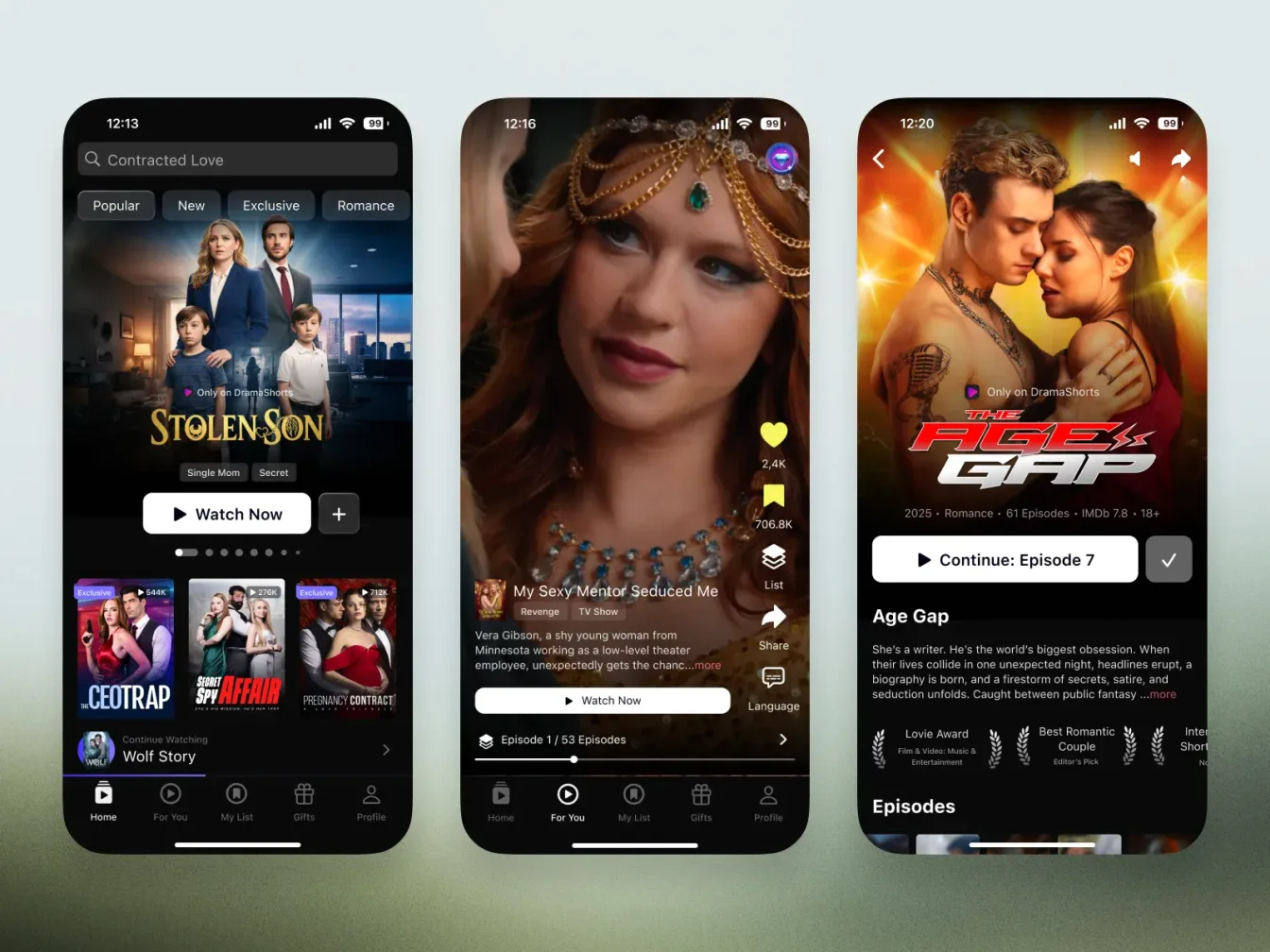 DramaShorts app screenshot